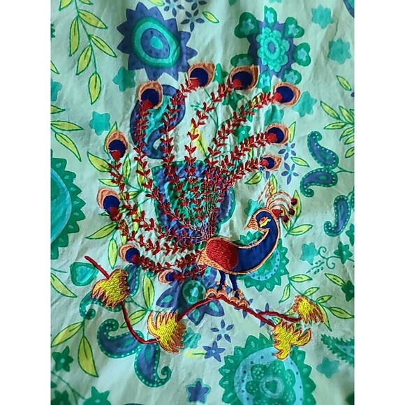 Peacock Apron With Ruffles - Picture 2 of 10